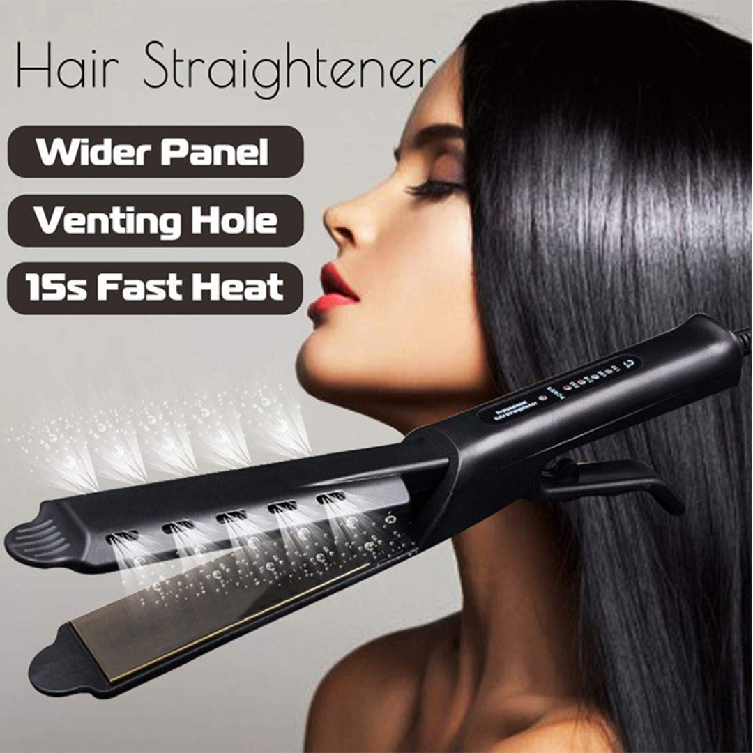 STRAIGHT PERM PH 686 3 Heat Mode Fast Heated Wide Flat Iron Hair Straightener
