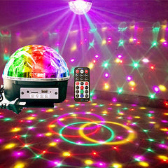 Led Crystal Big Magic Ball Ktv Stage Light Voice Control Rotating Laser Projector Lamp