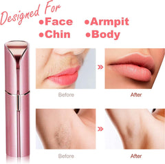 Lipstick Shape Face Hair Remover Stainless Steel Shaver Razor