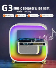 Colorful Wireless G3 4 IN 1 Clock Bluetooth 5W Lamp Light Speaker With Clock and Alarm