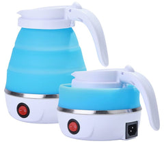 600ml Travelling Folding Kettle Electric Silicone Foldable Water Kettles Compression Leak Proof Portable Mini Kettle Household - JVJ Prime