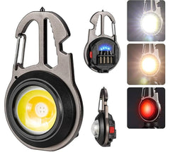 Super Mini Luminous Rechargeable LED Lamp Multifunction Keyring Type-c Charging Strong Light Outdoor Portable Flashlight - JVJ Prime